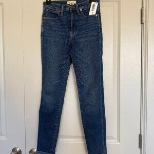 Madewell 10" High-Rise Skinny Jeans Size 27 Dark Wash